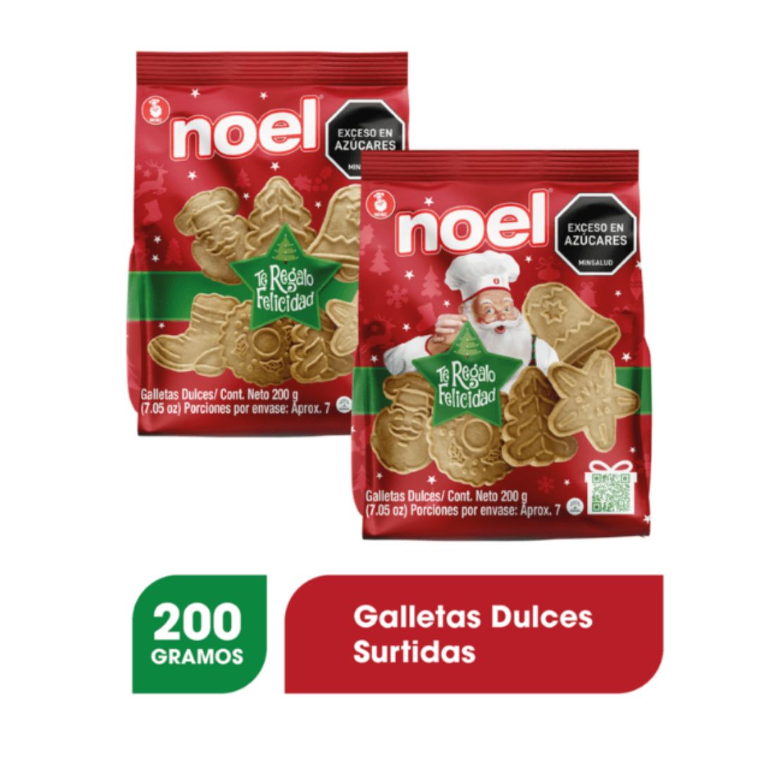 GALLETA NAVIDAD NOEL X 200 GR BOLSA