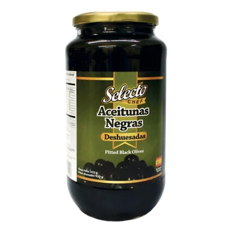 ACEITUNAS SELECTO NEGRAS SIN HUESO 900 GR