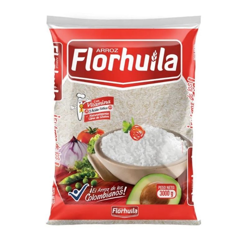 ARROZ FLOR HUILA 3000 GR
