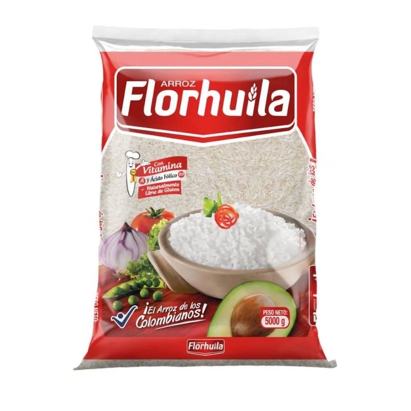 ARROZ FLOR HUILA  5000 GR