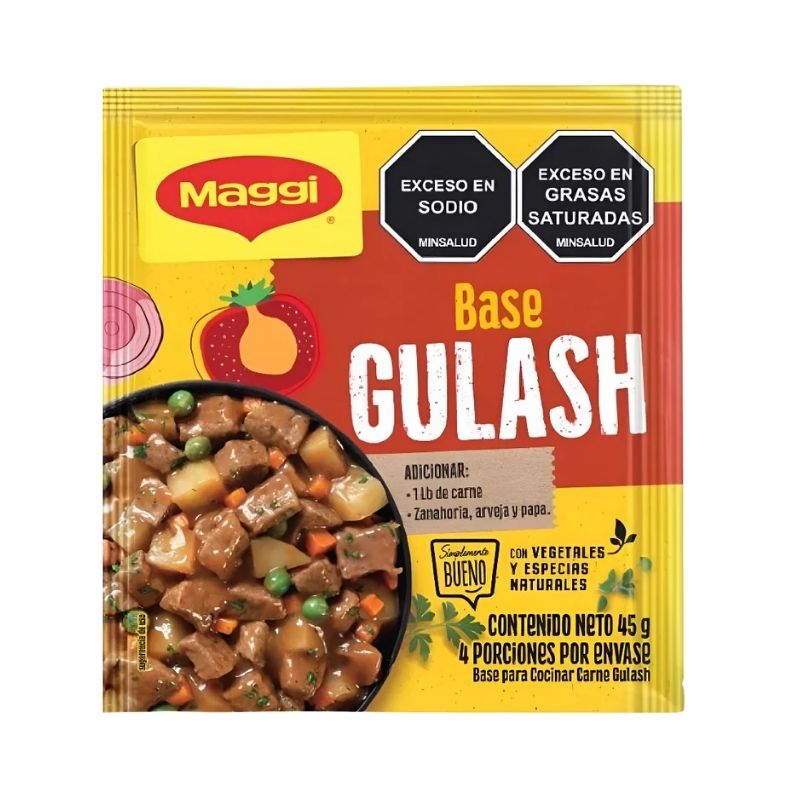BASE MAGGI CARNE GULASH DE 45 GR