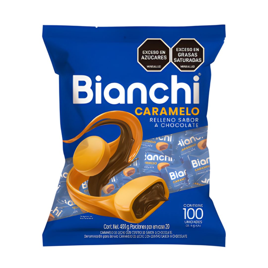 BIANCHI CARAMELY MANI 600 GR X 100 U