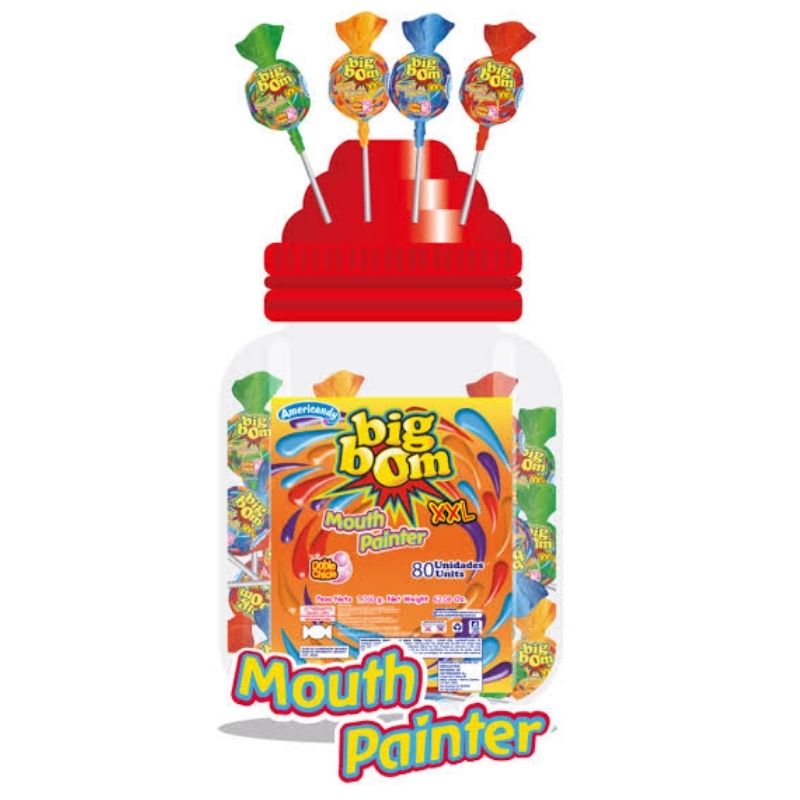 BIG BOM BOMBONERA PINTALABIOS X 80 U
