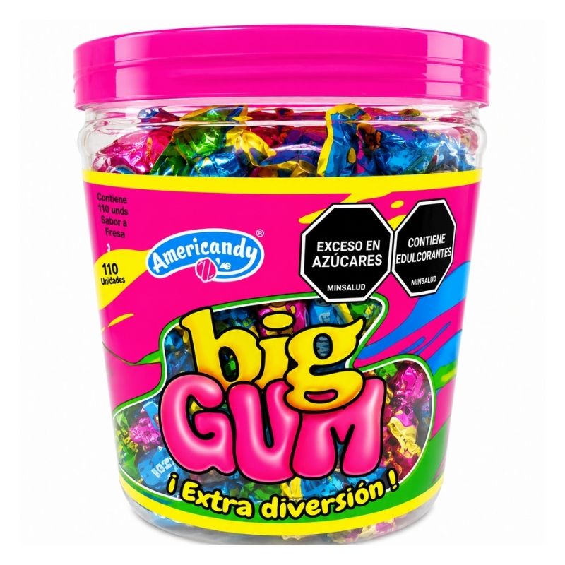 BIG GUM SURTIDO X 110 U BOMBONERA