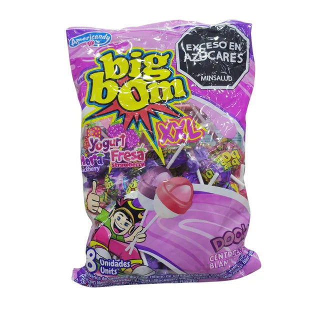 BIG BOM XXL YOGURT FRESA -MORA 48U X 25 GR