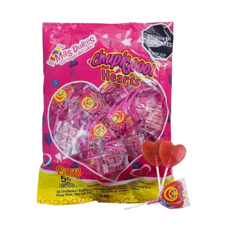 BOMBON CHUPIGOL HEARTS X 50 UN