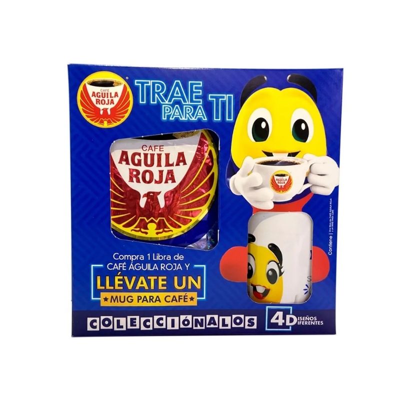 CAFE AGUILA ROJA 500 GR + MUG