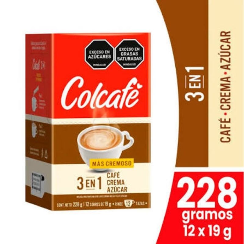 CAFE COLCAFE 3-1 12 U MAS CREMOSO