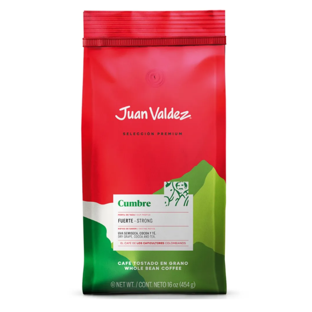 CAFE JUAN VALDEZ CUMBRE TOSTAO 454 GR MOLIDO