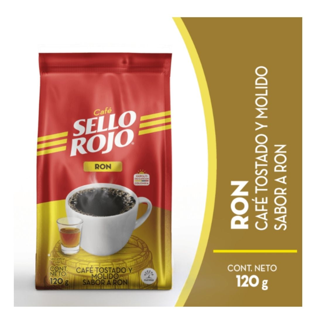 CAFE SELLO ROJO RON 120 GR