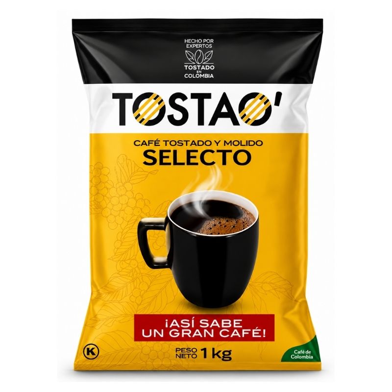 CAFE TOSTAO SELECTO 1000 GR AMARILLO