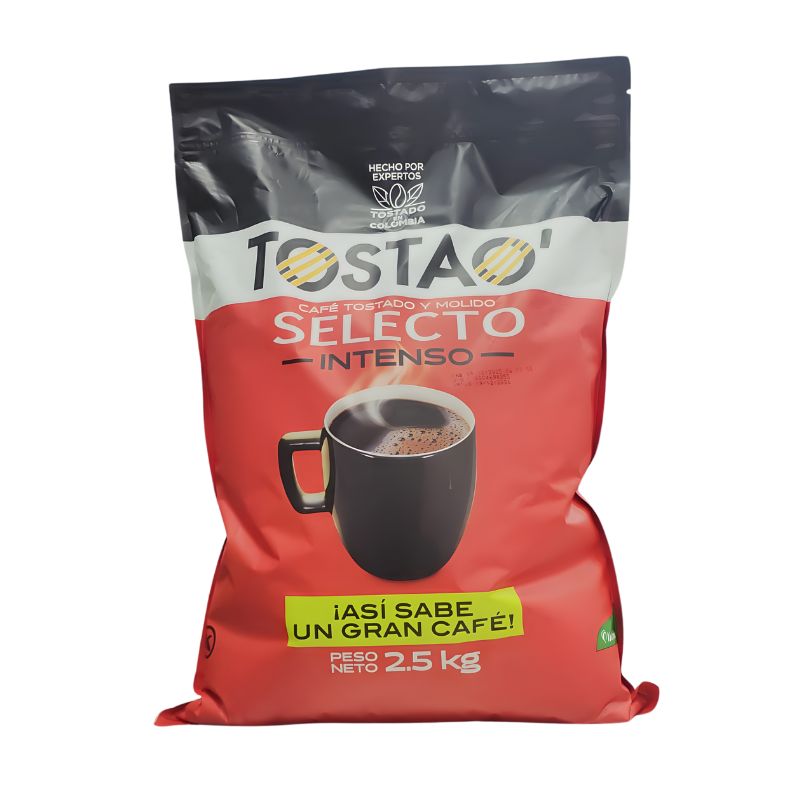 CAFE TOSTAO SELECTO 2.500 GR INTENSO ROJO