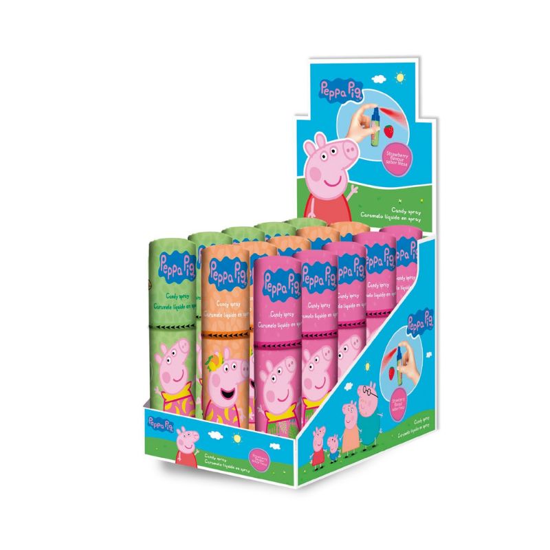 CANDY SPRAY PEPPA PIG X 15 U BRITO