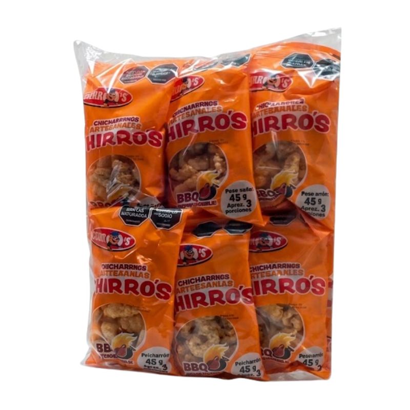 CHICHARRON BBQ 45 G 12 UN CHIRROS