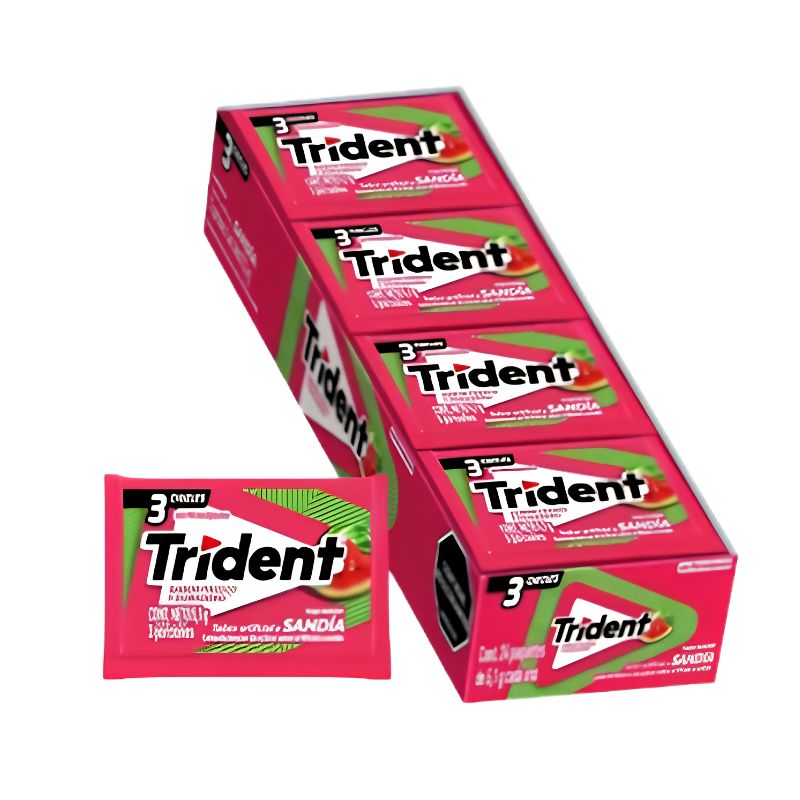 CHICLE TRIDENT 24 X 3 SANDIA