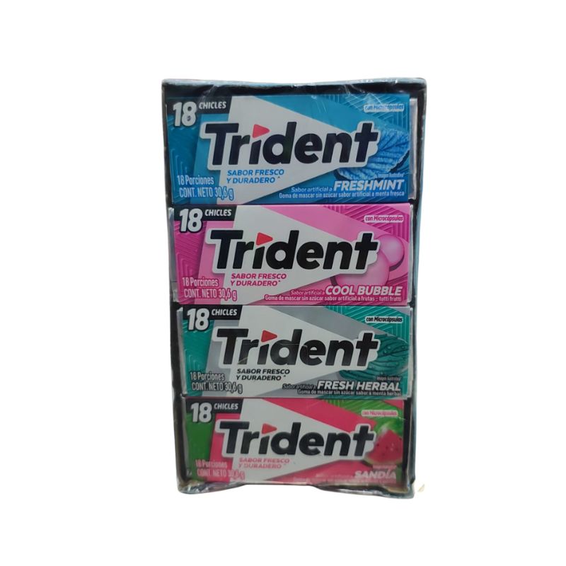 CHICLE TRIDENT EVUP X 12 SURTIDO