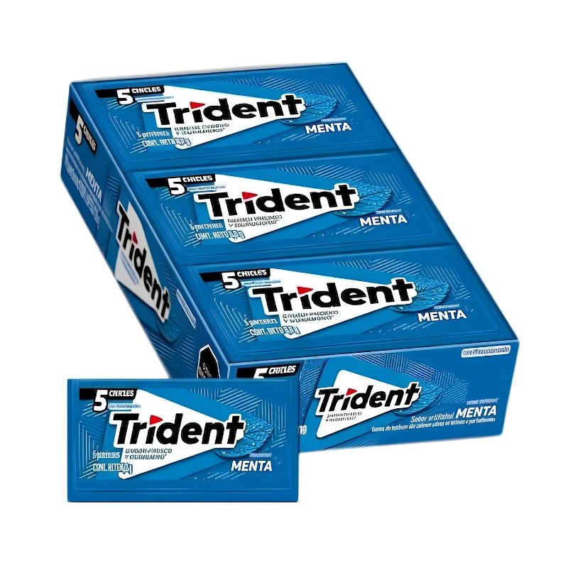 CHICLE TRIDENT X 18 MENTA