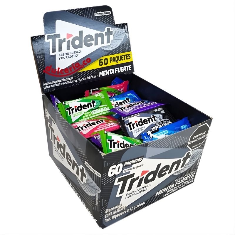 CHICLE TRIDENT X 60 SURTIDO
