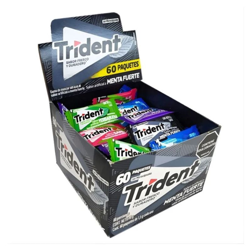 CHICLE TRIDENT X 60 SURTIDO