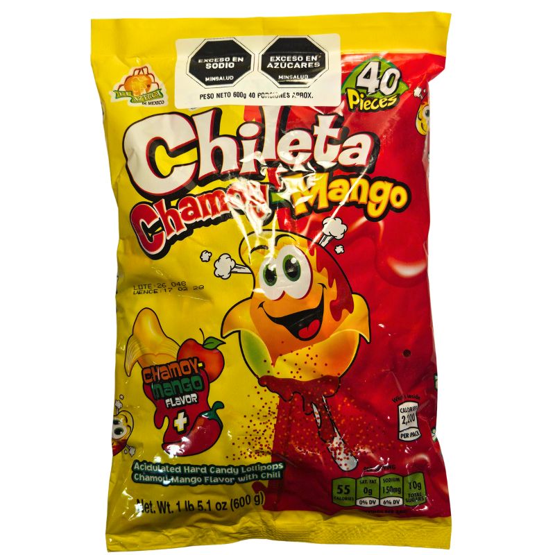 CHUPETA CHILETA CHAMOY-MANGO X 40 U ADRO