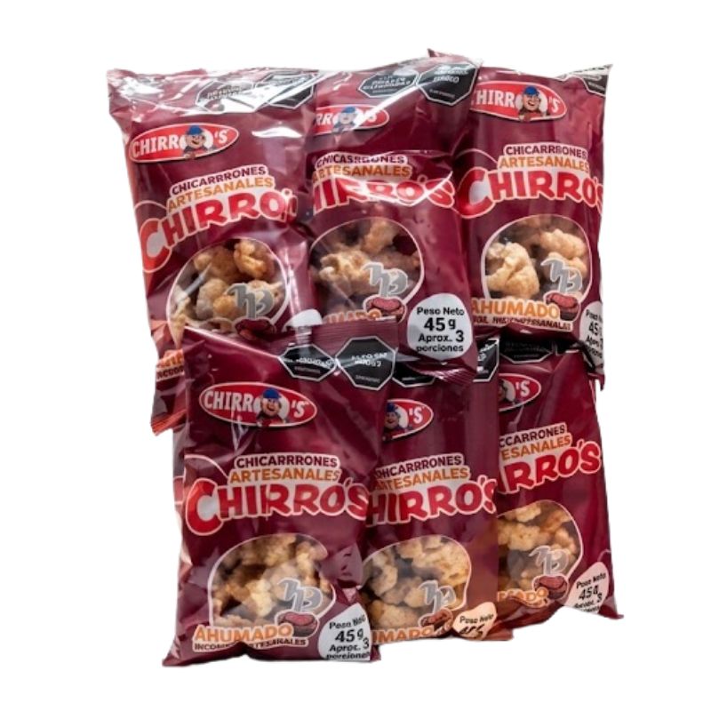 CHICHARRON AHUMADO 45 G 12 UN CHIRROS