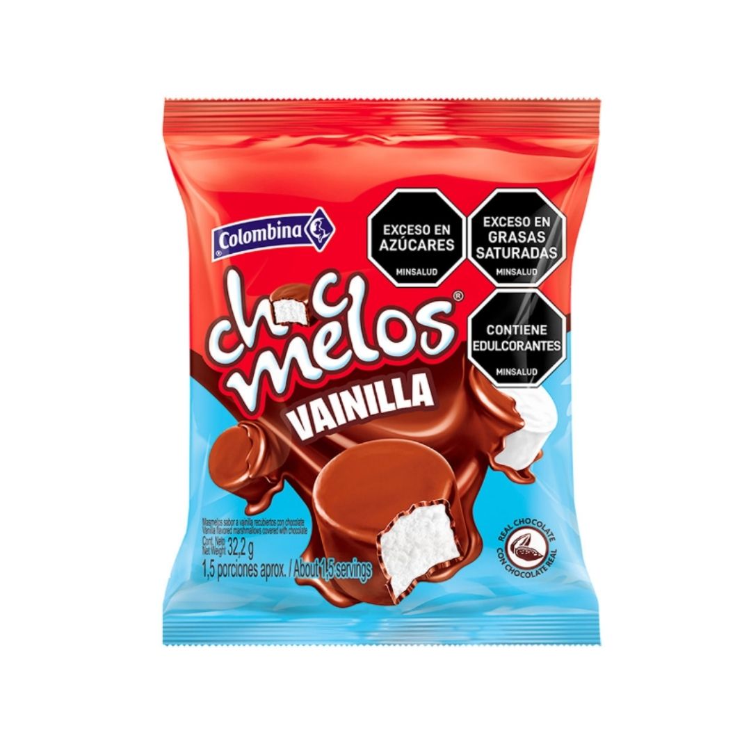 CHOCMELOS SNACK VAINILLA 32.2 GR COLOMBINA