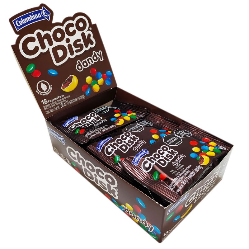 CHOCODISK CHOCOLATE X 18 COLOMBINA