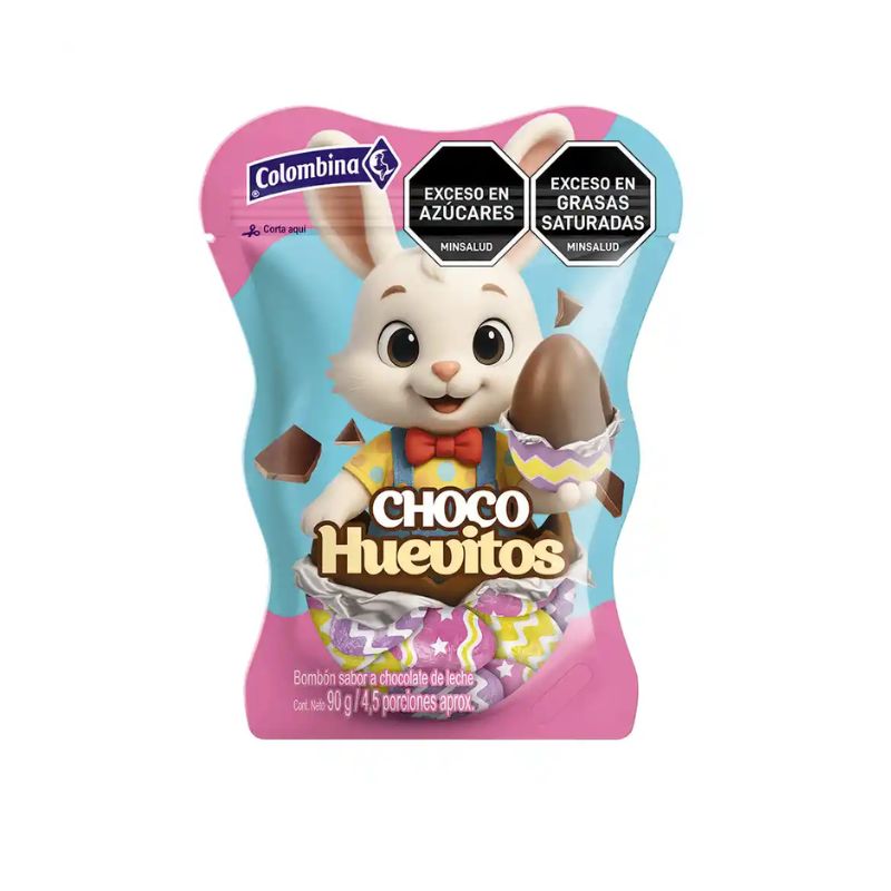 CHOCO HUEVITOS CONEJO PASCUA DOY PACK COLOMBINA
