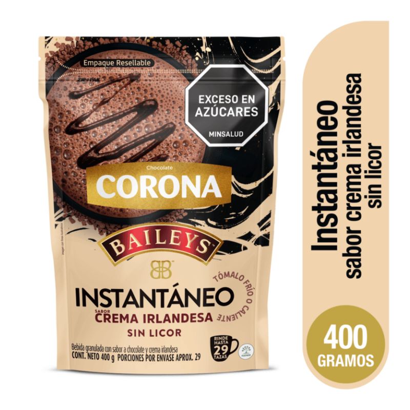 CHOCOLATE CORONA INSTANTANEO BAILEYS X 400 GR