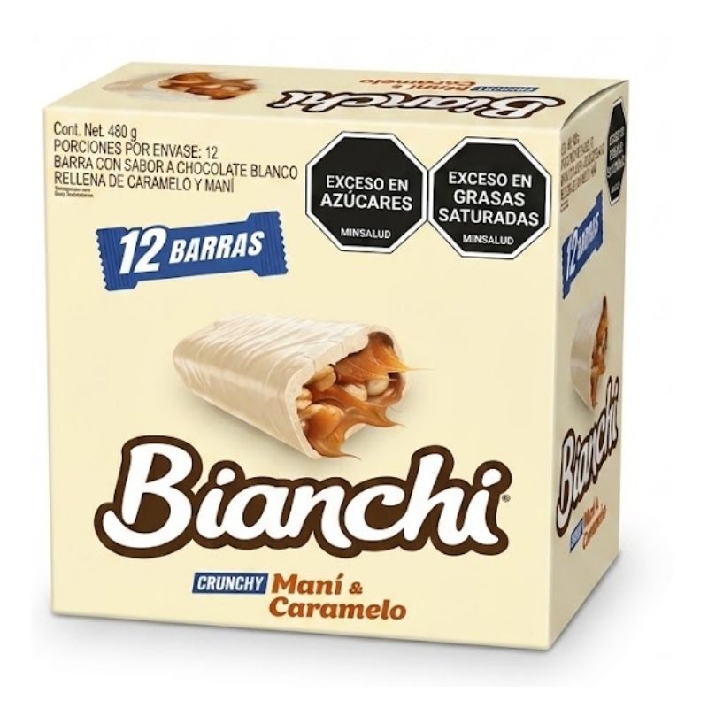 CHOCOLATINA BIANCHI BARRA XL X12 U BLANCA