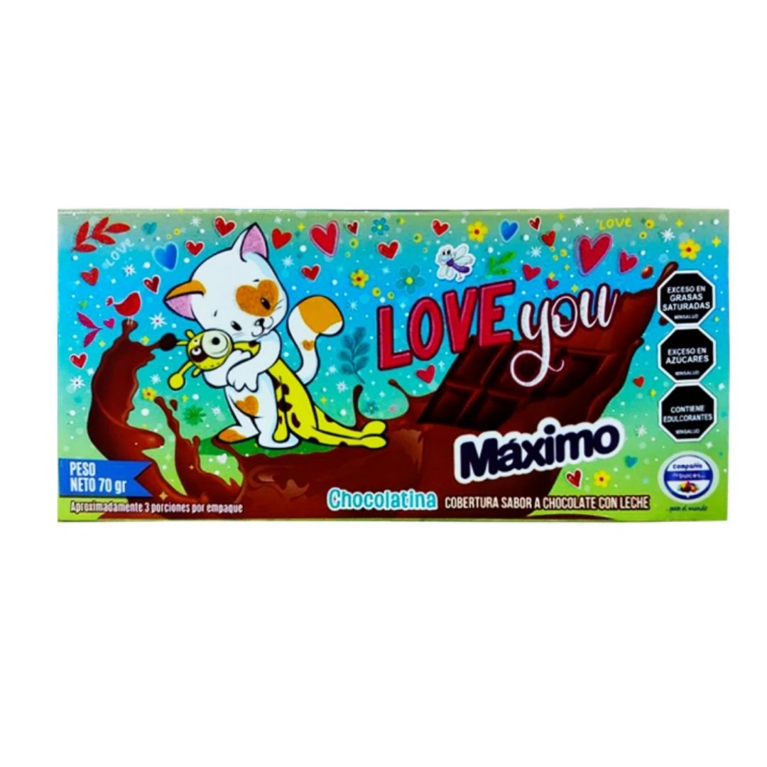 CHOCOLATINA MAXIMO 70 GR DULCES