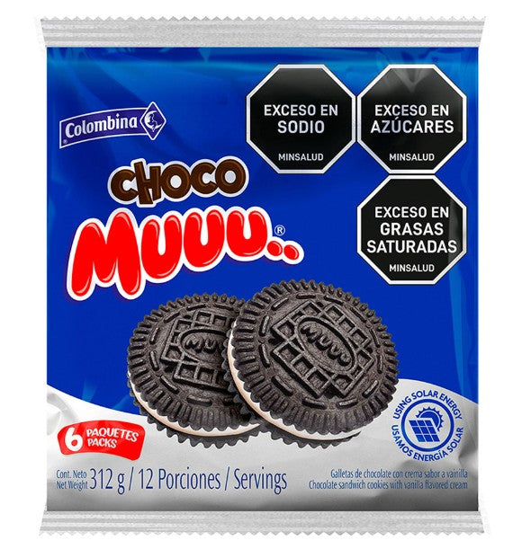 GALLETA CHOCO MUU X 6 COLOMBINA