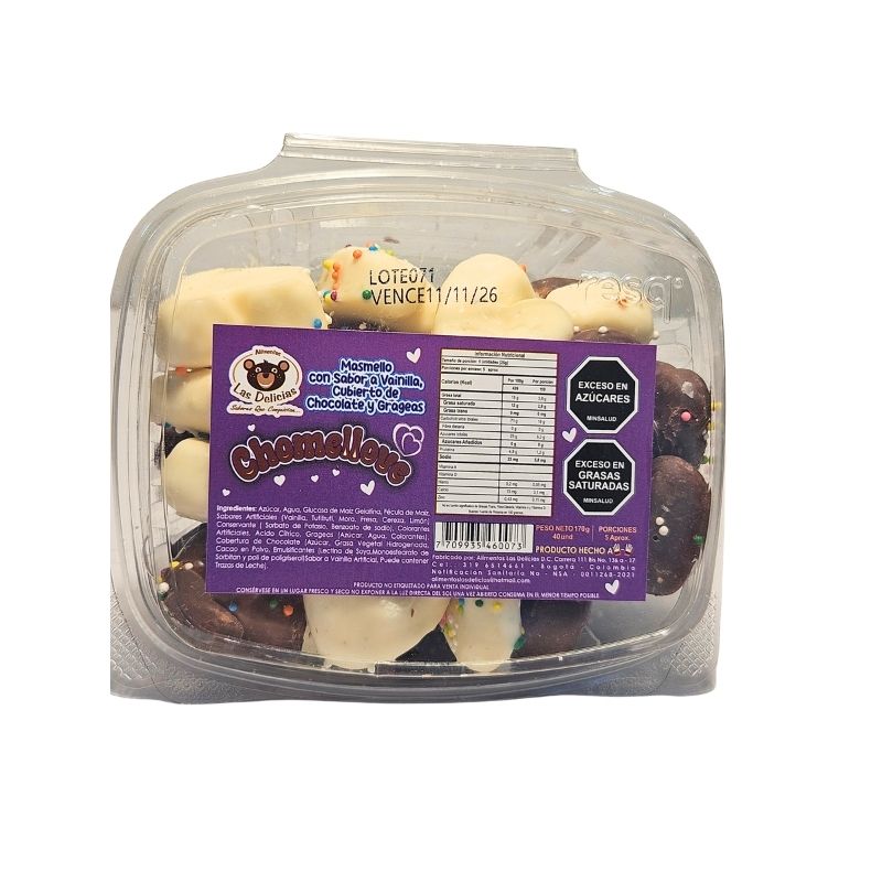 CHOMELLOVE 170 GR X 40 U CHOCMELS