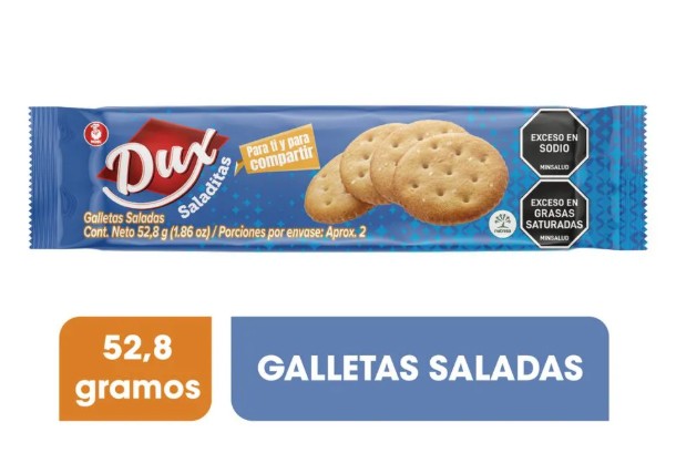 GALLETA DUX SALADITAS 52.8 GR TACO
