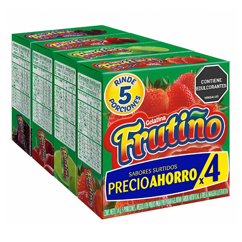 GELATINA FRUTINO X 4 U