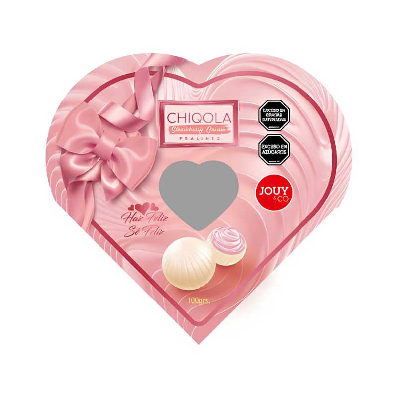 ESTUCHE CORAZON FRESA 100 GR JOUY