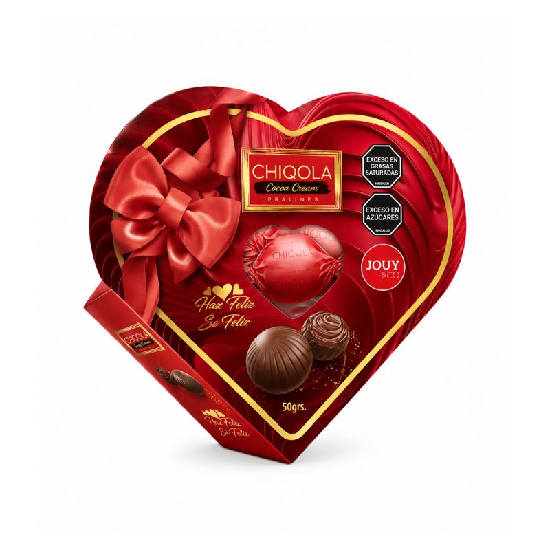 ESTUCHE MINI CORAZON CACAO 50 GR JOUY