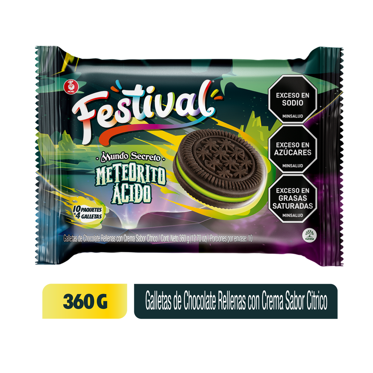 GALLETA FESTIVAL MUNDOS SECRETO 10 PT X 4 U