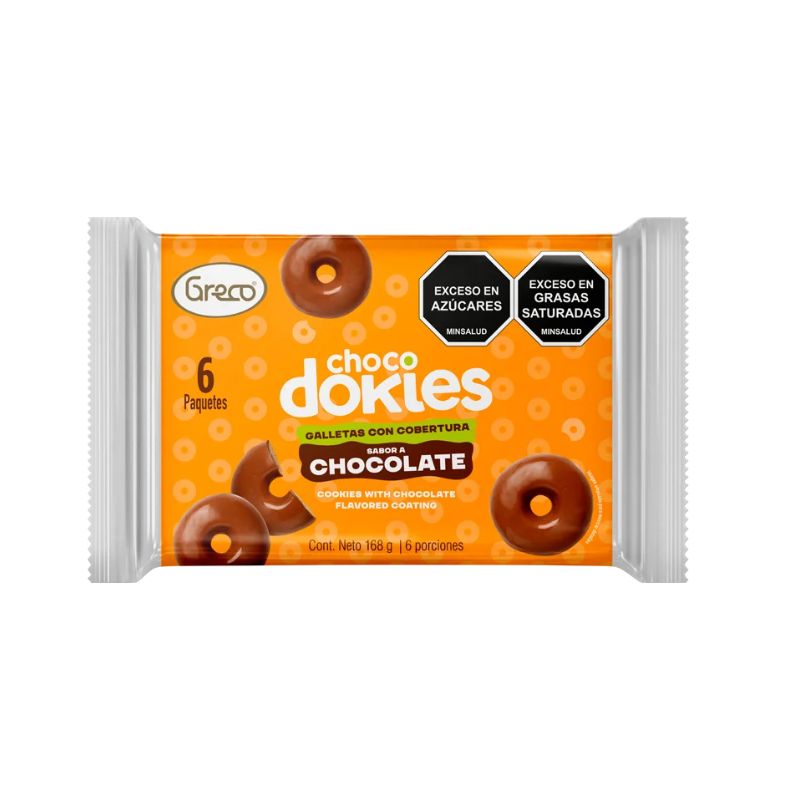 GALLETA CHOCODOKIES X6 GRECO 168G