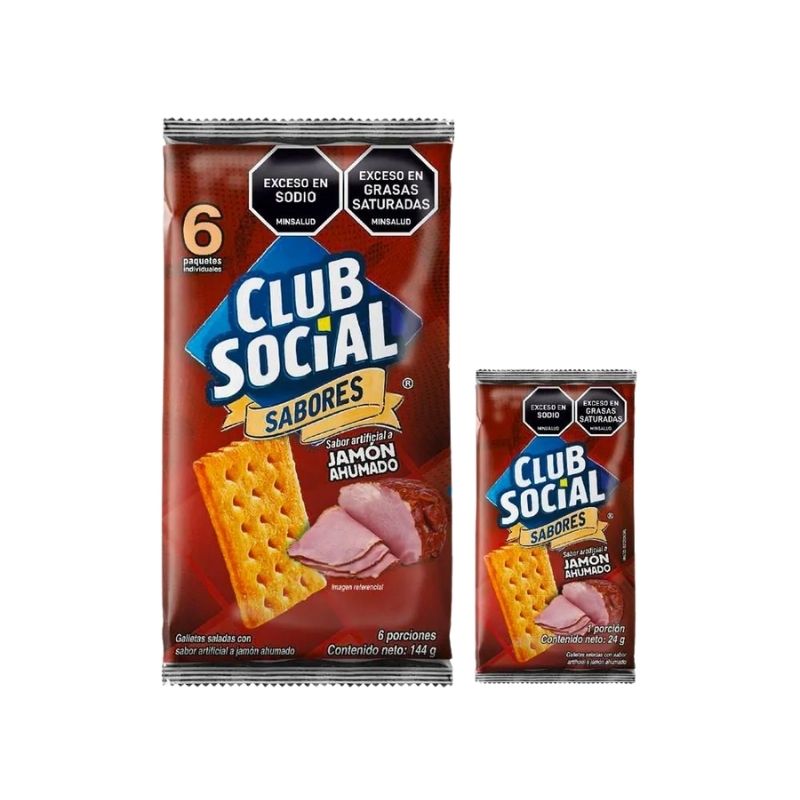 GALLETA CLUB SOCIAL X 6 JAMON