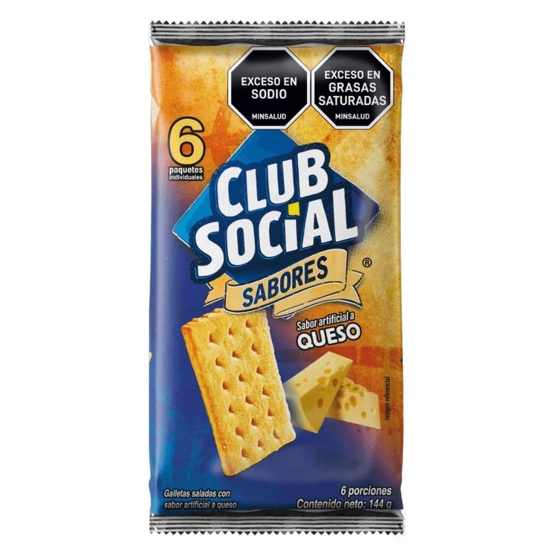 GALLETA CLUB SOCIAL X 6  QUESO