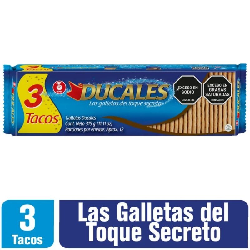 GALLETA DUCALES X 3 TACOS 315 GR