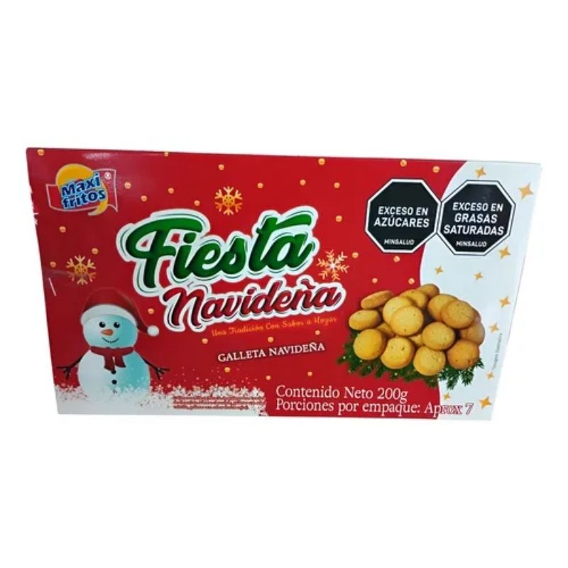 GALLETA FIESTA NAVIDENA 200 GR MAXI