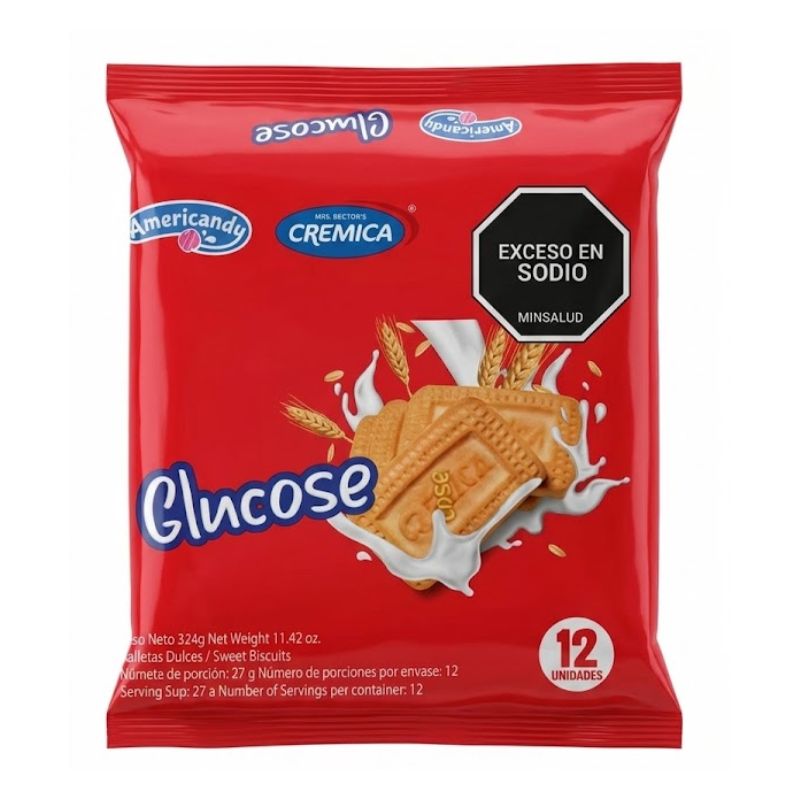 GALLETA GLUCOSE X12 AMERICANDY