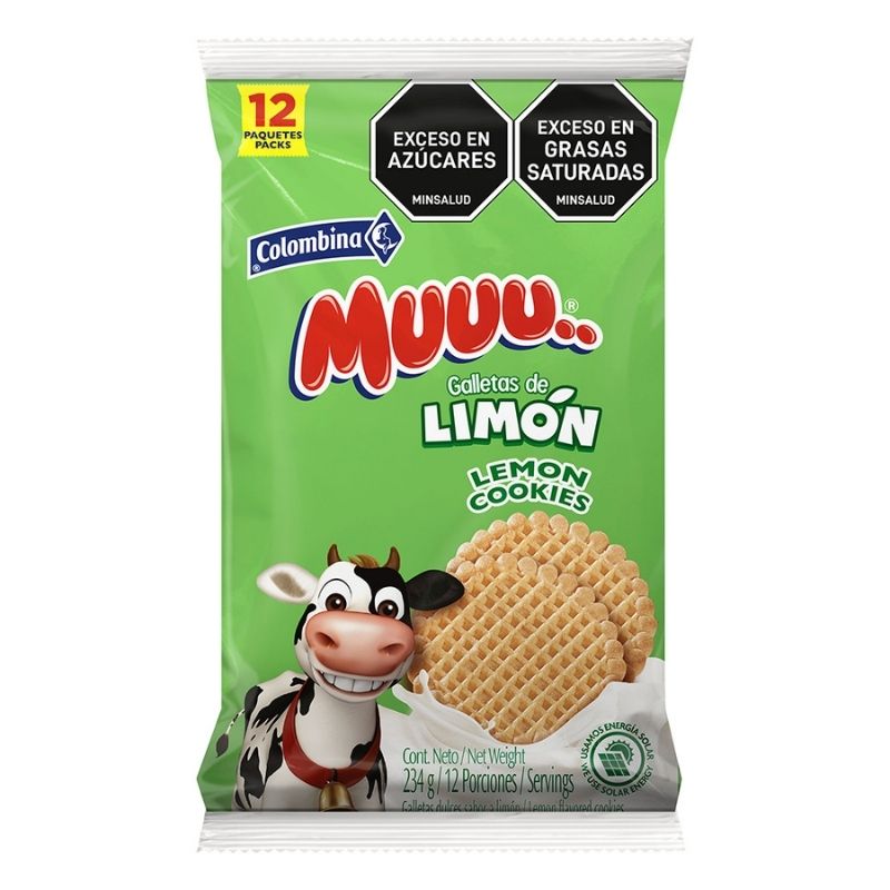 GALLETA MUU 234 GR X 12 U LIMON