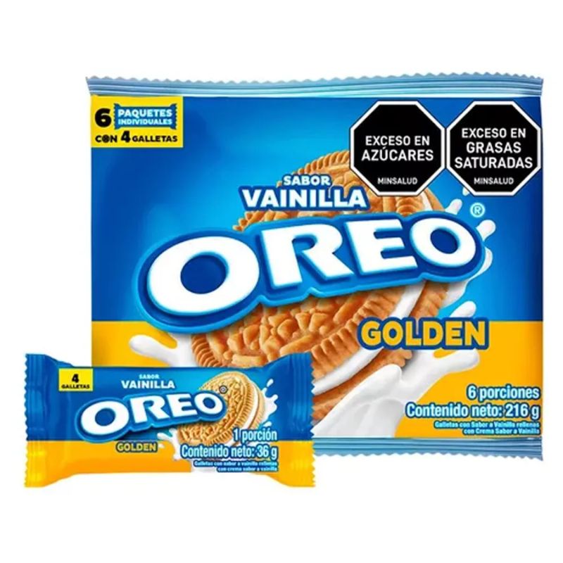 GALLETA OREO GOLDEN 6 X 6 U