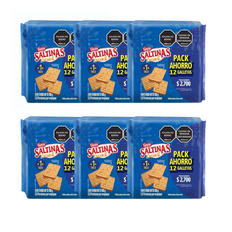 GALLETA SALTINAS DORE 105 GR X 6