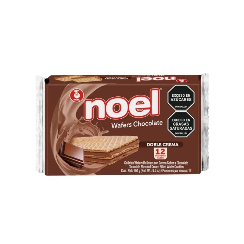 GALLETA WAFER NOEL CHOCOLATE 264 GR X 12