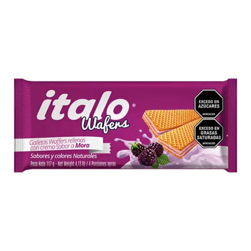 GALLETA WAFERS ITALO TACO 117 GR MORA