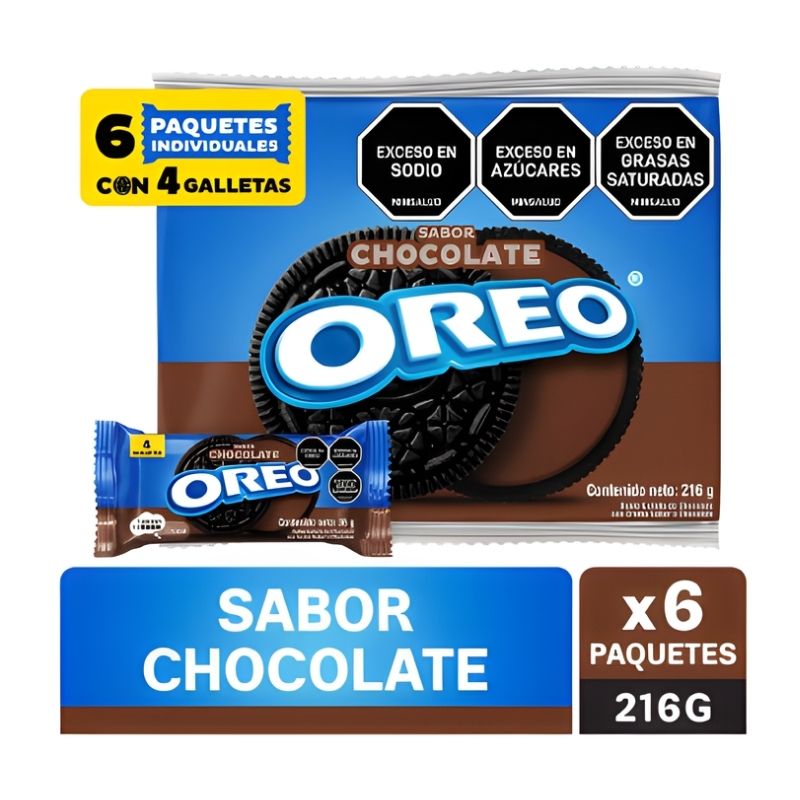 GALLETA OREO CHOCOL 6 X 4